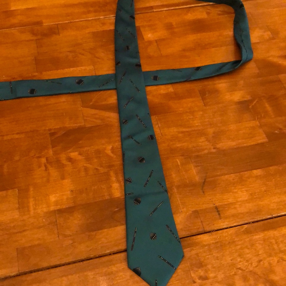 Vintage Teal Tie by Principe, 100% silk